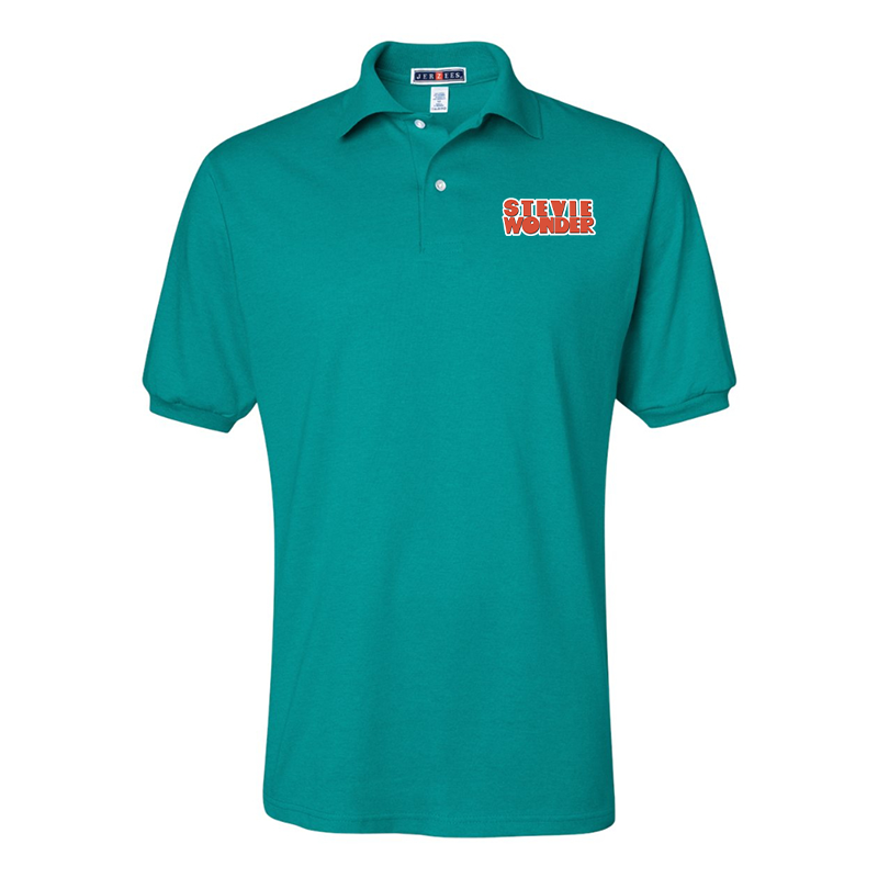 Men's  Stevie-Wonder  JERZEES  SpotShield polo